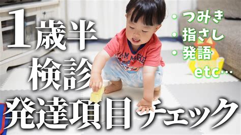 【1歳半ができること】1歳半検診の発達のチェック項目やってみた👶 Youtube