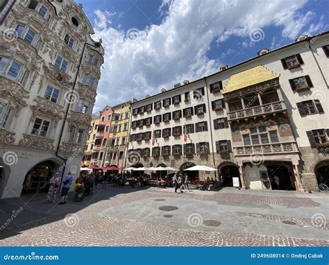 Golden Roof Goldenes Dachl At Innsbruck In Austria Editorial Stock