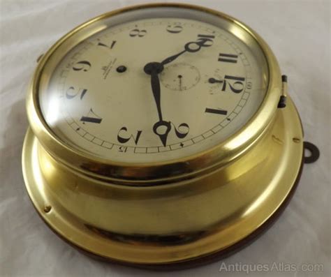 Antiques Atlas Brass Cased Ships Clock By Vincent Weymouth