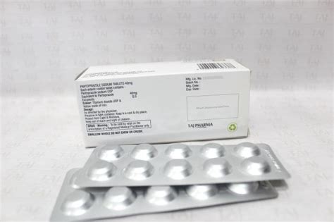 Pantoprazole Sodium Delayed Release Tablets USP 40mg Export