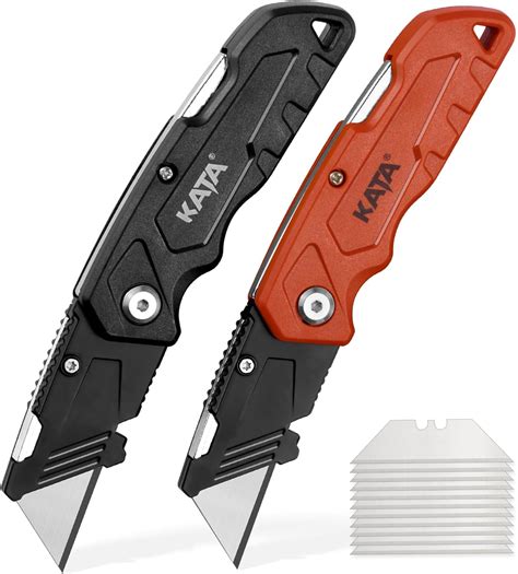 Kata Pack Folding Utility Knife Heavy Duty Box Cutter With Pcs Sk