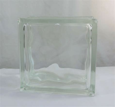 Vintage Reclaimed Architectural Glass Block 7 3 4 X 7 3 4 X 4 Wavy Art Deco Ebay Glass