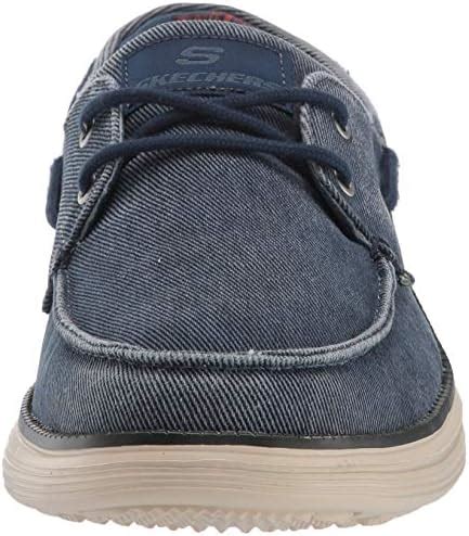 Amazon Skechers Men S Status Lorano Moc Toe Canvas Deck Shoe