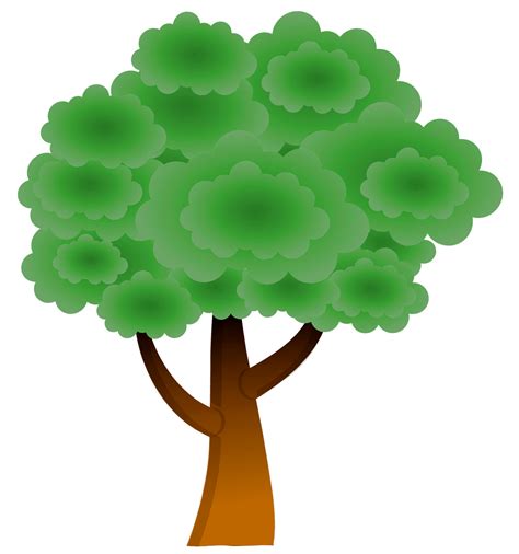 Hojas Verdes Arboles De Dibujos Animados Arboles Un Arbol Png Images