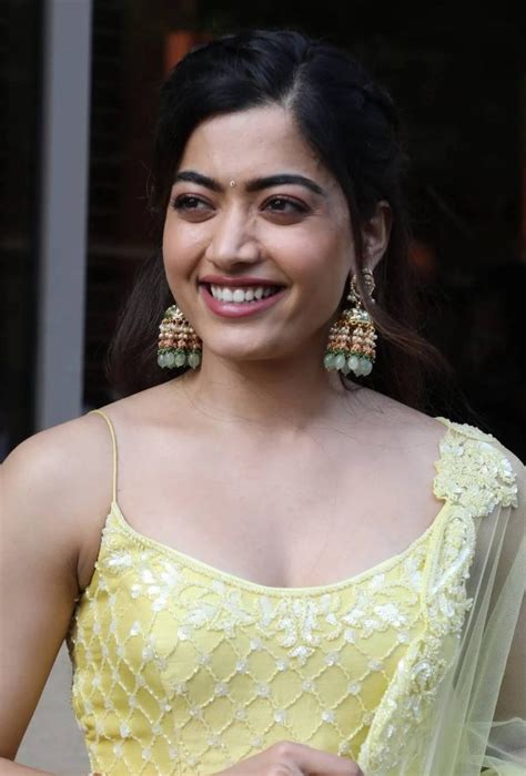 Rashmika Mandanna Is Beauty Personified In A Yellow Sequinned Sharara