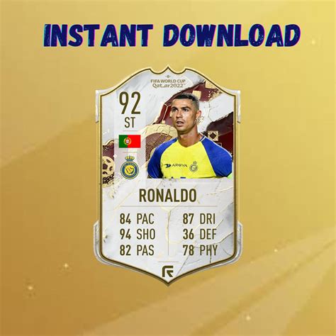 Cristiano Ronaldo FIFA Card 2023 / Instant Digital Download / - Etsy