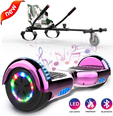 Hoverboard 6 5 pouces gyropode rose hoverkart auto équilibré scotter