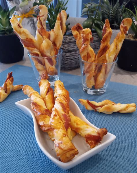 Torsades feuilletées au jambon cru parmesan Recette Torsade