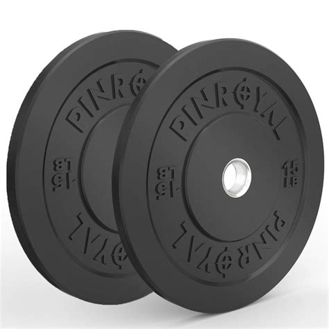 Buy Pinroyal Bumper Plates 15lb Set Olympic Weight Plates With 2 Inch