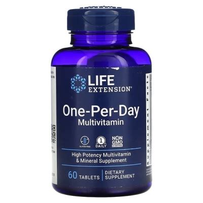 Мультивитамины Одна в день Life Extension One-Per-Day, 60 таблеток ...