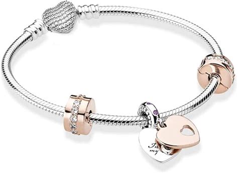 belinia prestige Brazalete Estilo Pulsera con dijes de corazón