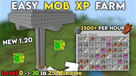 Minecraft EASY MOB XP FARM TUTORIAL 1 20 Without Mob Spawner YouTube