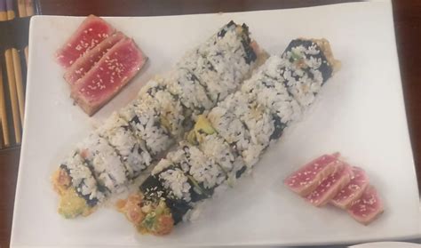 Inside-Out Spicy Tuna and Avocado Sushi Recipe | Allrecipes