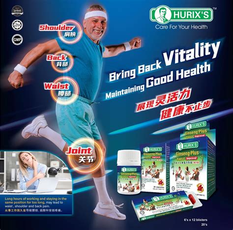 Hurix S Ginseng Plus Kapsul Improved Waist Shoulder Back Joints