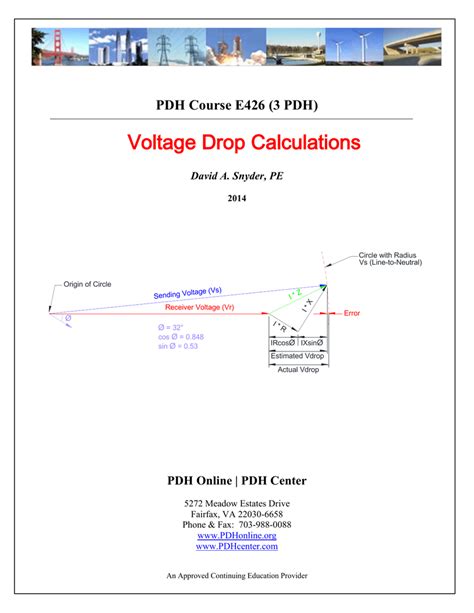 single phase cable voltage drop calculation - IOT Wiring Diagram