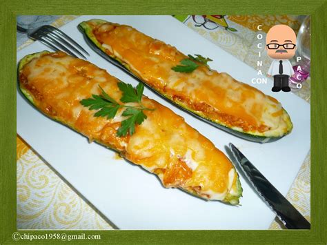 Calabacines Rellenos De Pollo Cocina Con Paco