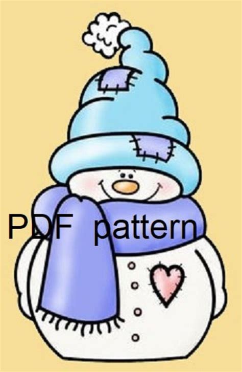 Crochet Graph With Instructions Pattern Happy Snowman For Etsy