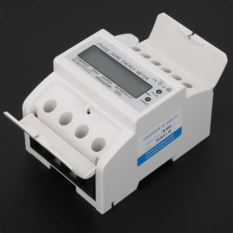 Minifinker Compteur Kwh Monophas P Lcd Din Rail Consommation D