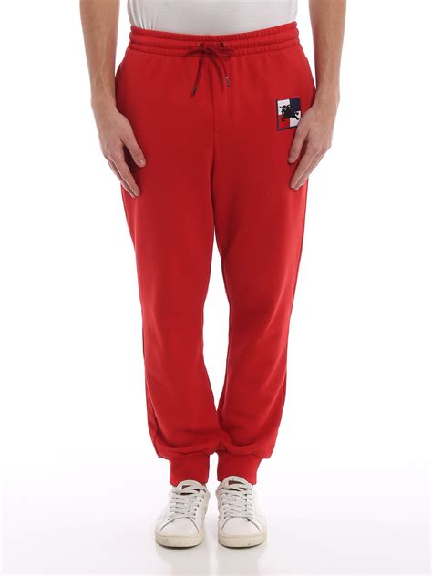 Tracksuit Bottoms Burberry Munley Red Jogging Pants 8005507