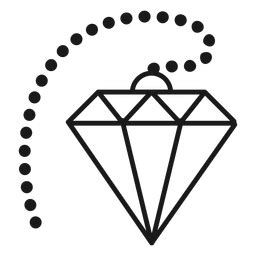 Diamant Kristall Strich Symbol PNG Und SVG Design Für T Shirts