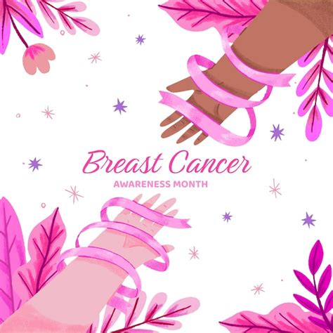 Free Vector Illustration For Breast Cancer Awareness Month