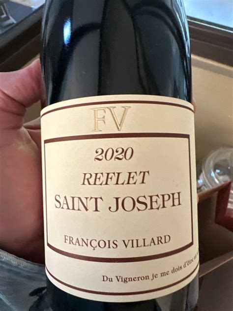 2020 François Villard St Joseph Reflet France Rhône Northern Rhône