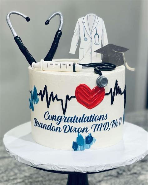 Customised Cake For Doctors With Stethoscope Icinginks Graduation