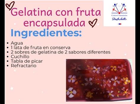 Gelatina Con Fruta Encapsulada YouTube