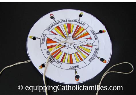 Holy Spirit Spin Wheel for Pentecost! - Equipping Catholic Families