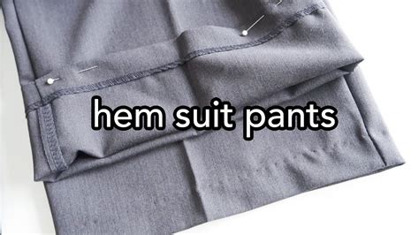 How To Take Up Suit Pants Properly Blind Stitch Tutorial For