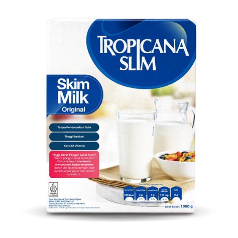Tropicana Slim Milk Skim Original 1kg 6 Dus Nutrimart