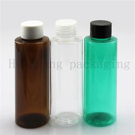 50pcs 120ml Empty Clear PET Plastic Small Containers Bottle With Lid