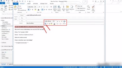 How To Format A Message In Outlook 2013 Ms Outlook Support