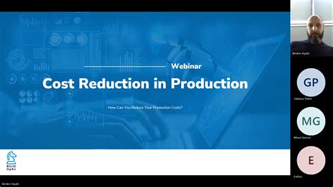 Webinar How To Reduce Manufacturing Costs Bilig Opex