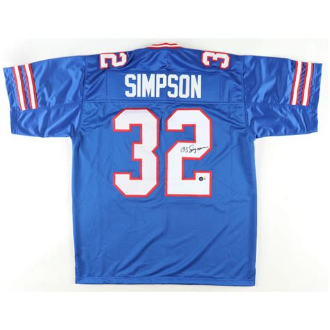 O J Simpson Signed Jersey Beckett Pristine Auction