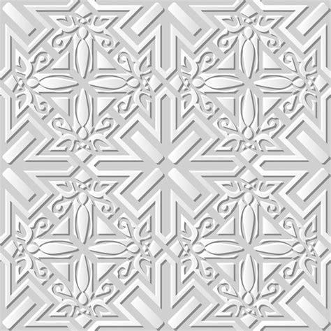 Premium Vector Damask Seamless D Paper Art Cross Spiral Geometry