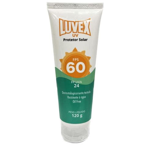 Creme Protetor Solar Uva Uvb Fator 60 Luvex 120G Protetor Solar