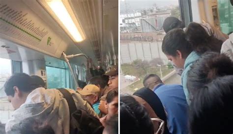 Pasajeros Sufren Desmayos Y P Nico En El Metro De Lima Por Falla