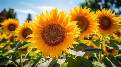 Hermoso Campo De Girasoles Foto Gratis