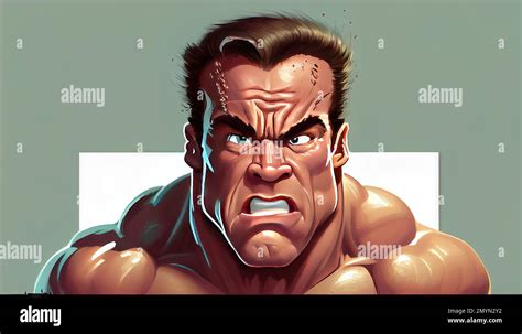 Arnold Schwarzenegger Editorial Caricature Illustration Made By Ai