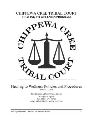 Fillable Online Chippewa Cree Tribe Juvenile Healing To Wellness Court