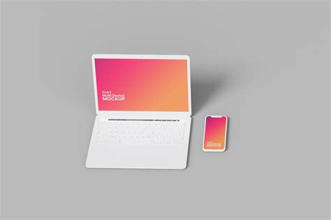 Clay Multi Device Mockup Scene Graphic By Bimockups Creative Fabrica