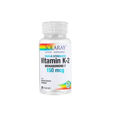 SOLARAY Vitamin K 2 Menaquinone 7 50mcg CITYPARA