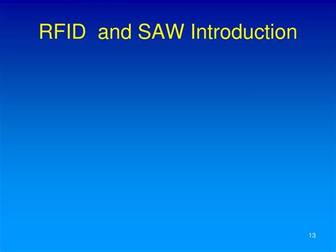 Ppt Surface Acoustic Wave Saw Wireless Passive Rf Sensor System Tutorial Powerpoint