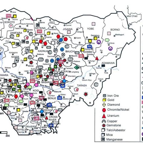 Map Of Nigeria Showing Solid Mineral Locations Download Scientific