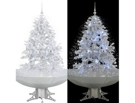 Vidaxl Arbre De No L Neigeux Avec Base De Parapluie Blanc Cm Vidaxl