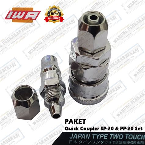 Jual Iwa Sp Pp Quick Coupler Nepel Sambungan Selang X Mm Angin