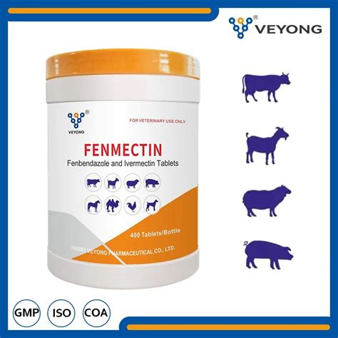 Veterinary Medicine Pharmaceutical Fenbendazole Ivermectin Tablet Bolus