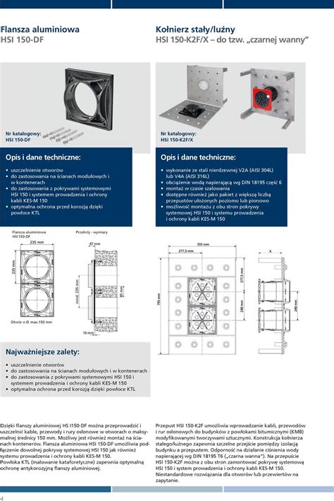 Always Reliable Tight HSI 150 Modułowy system przepustów kablowych