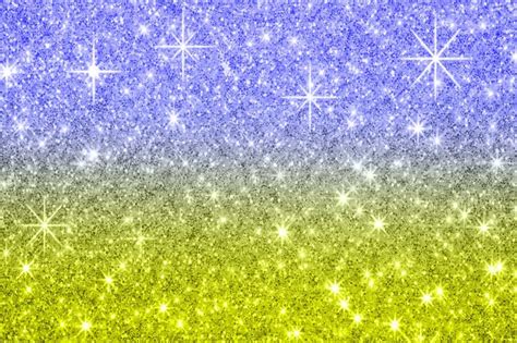 Blue And Yellow Glitter Background Stock Illustration Illustration Of